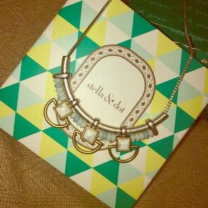 Stella and Dot Silver and Gold Necklace